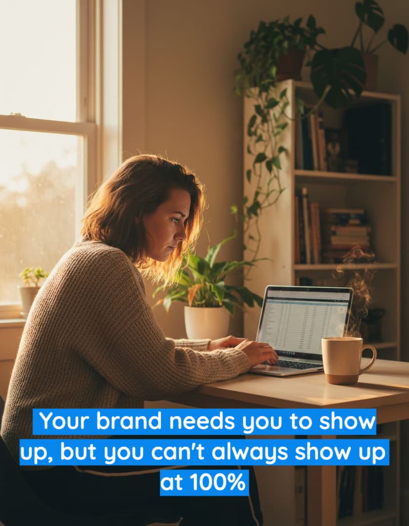 Woman with background template post