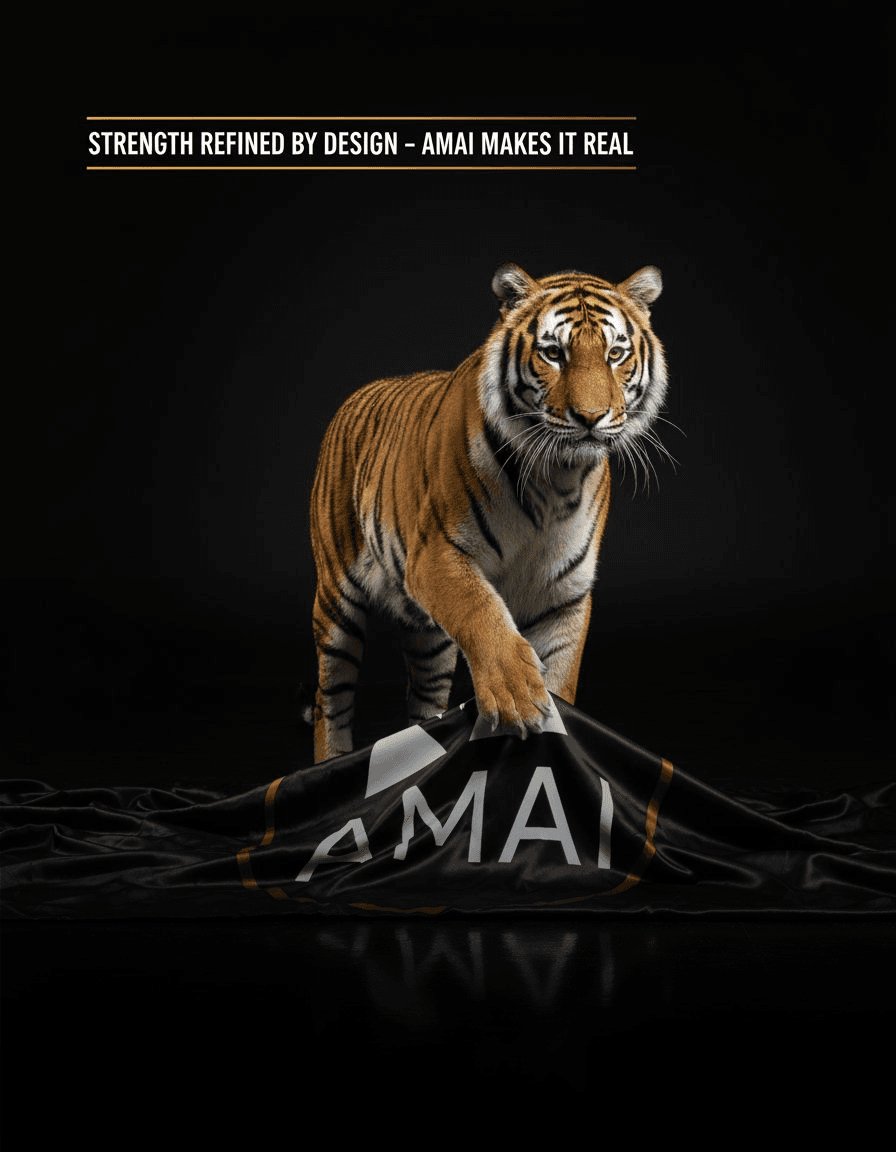 AI-designed tiger logo post